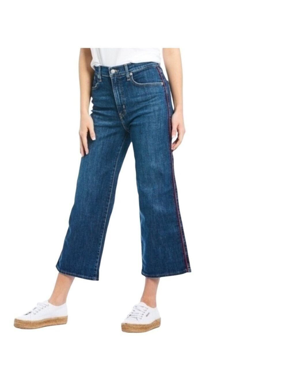 Levi’s Mile High Cropped Wide Leg Jeans Size 31